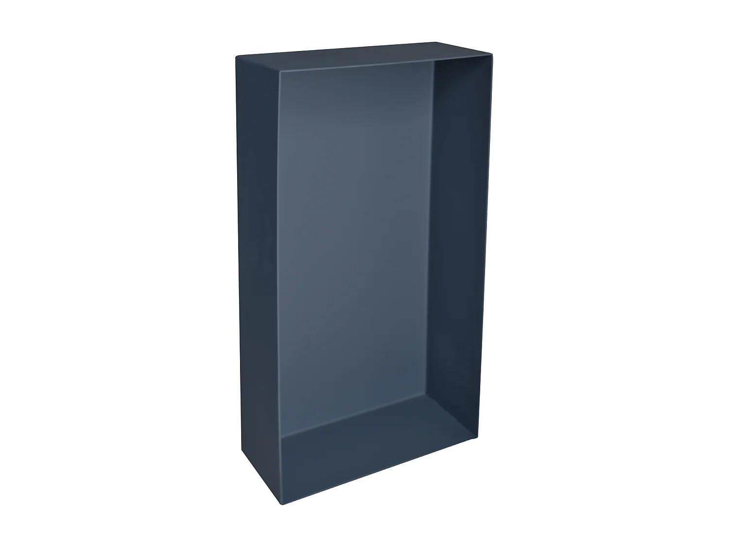 Niche design 80x30 cm semi-encastrée en acier inox – gris ardoise – NICHE8030-SE-7015-OB