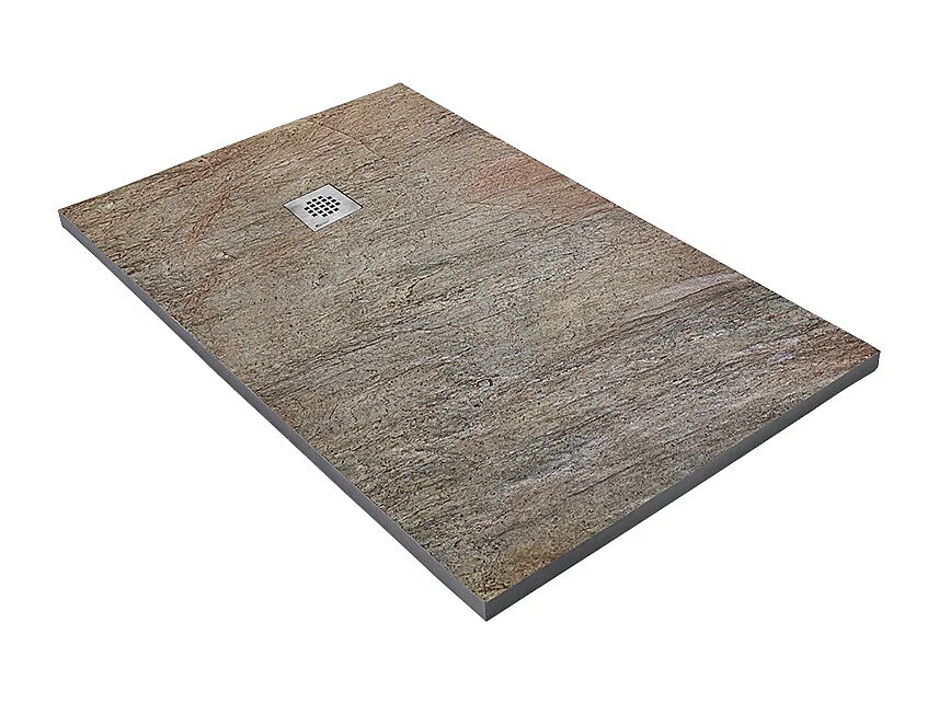 Receveur de douche pierre naturelle cuivre 140x80 cm