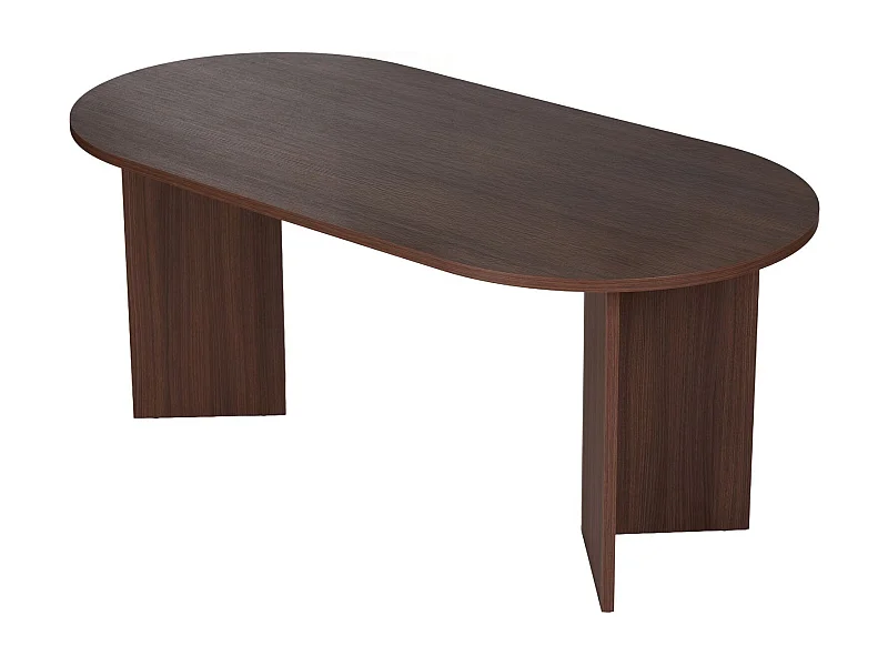 Table à manger en bois "Sablin" 180 x 90 x 75 cm - Noyer