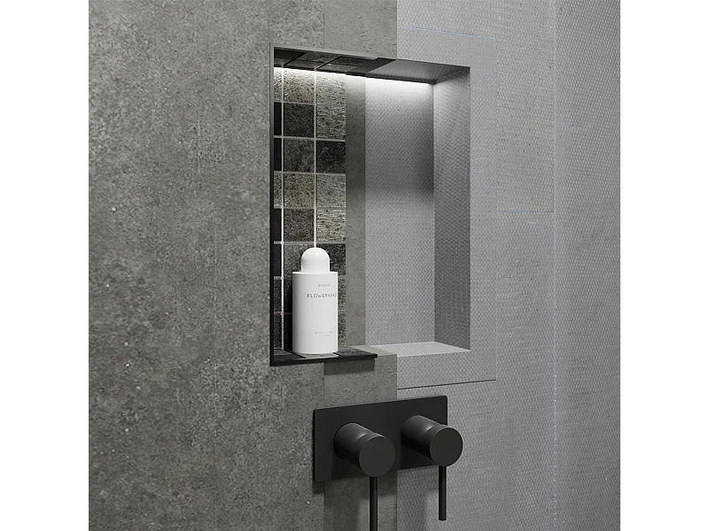 Niche à carreler étanche 40x40 cm – profondeur 15 cm – avec natte d’étanchéité pré-montée