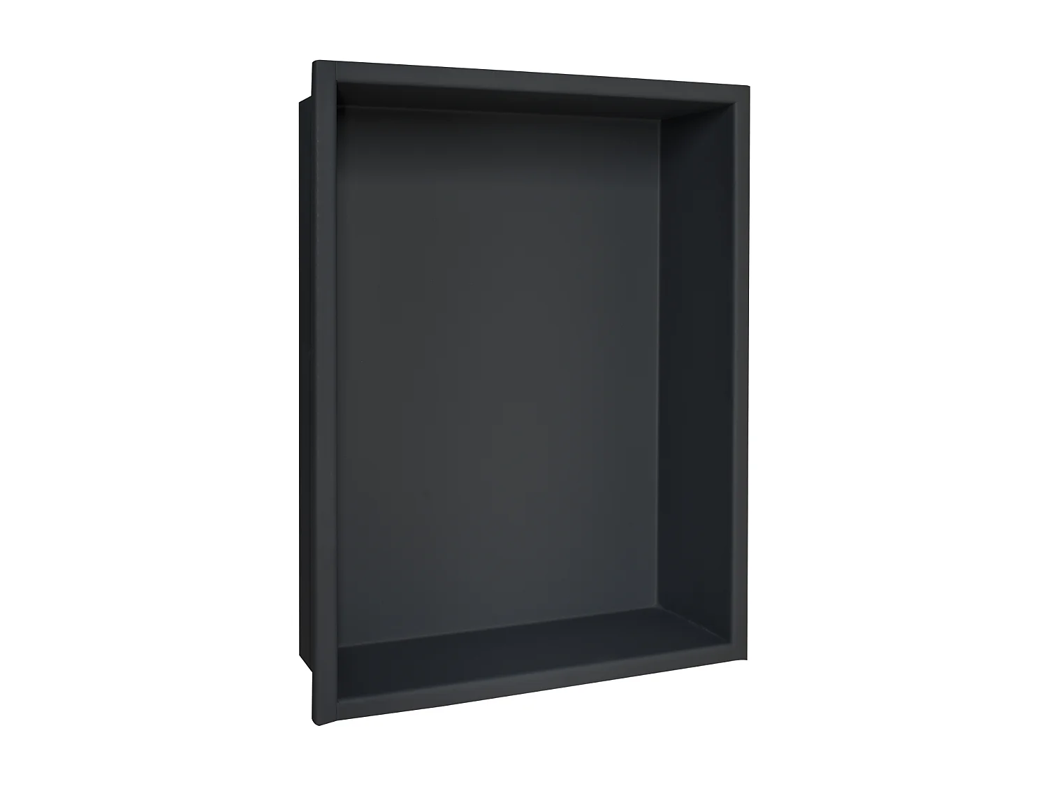 Niche design 40x40 cm encastrable en acier inox – couleur noire – NICHE4040-EN-9005-OB