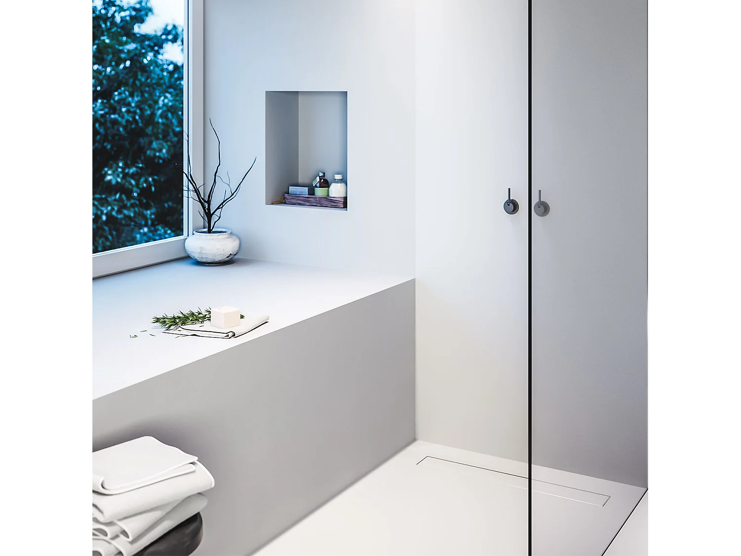 Niche à carreler étanche 40x20 cm – profondeur 6 cm – avec natte étanche – NICHE40/20-INT-OB