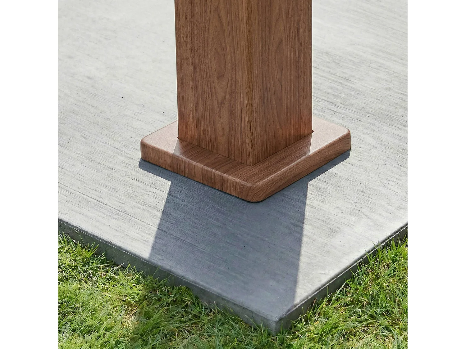 Pergola bioclimatica 3x4m in alluminio, lamelle orientabili, marrone