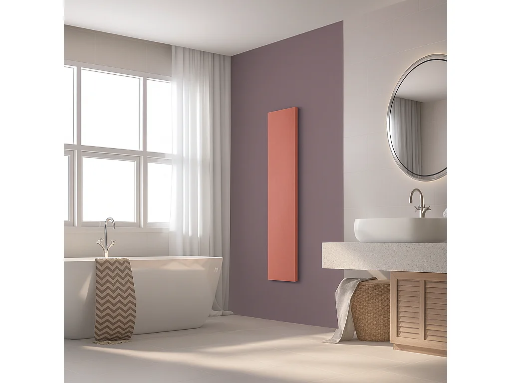 Radiateur électrique 1200W vertical 200x50 cm – Monochrome terracotta – I-MONOTERRA-XE-OB