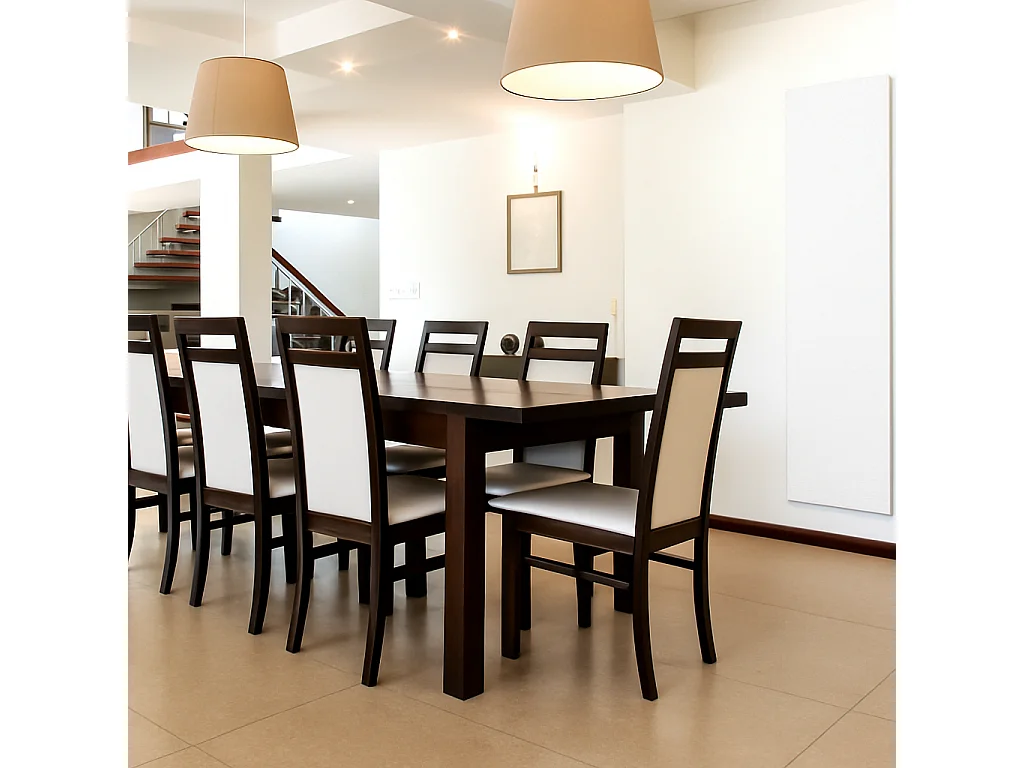 Radiateur électrique 800W vertical 180x40 cm – résine aspect ardoise blanc – I-RE9003M-904-OB