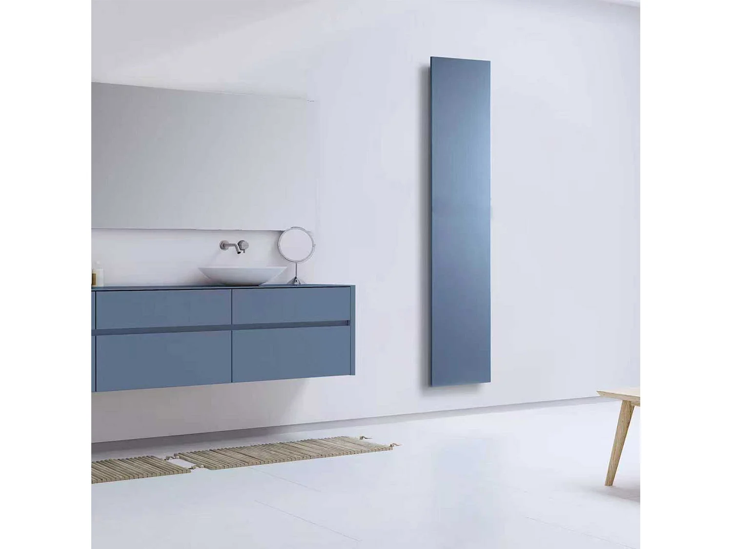 Radiateur électrique 1200W vertical 200x50 cm – Monochrome bleu intense – I-MONOBLUE-XE-OB