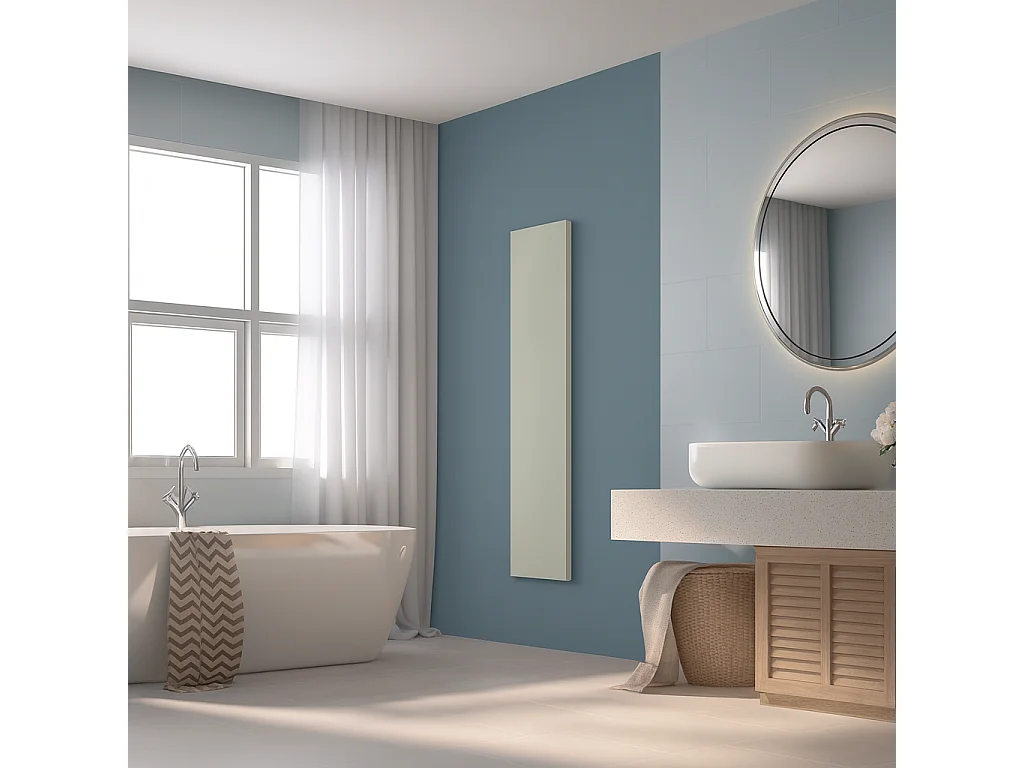 Radiateur électrique 1200W vertical 200x50 cm – Monochrome crème – I-MONOCREME-XE-OB