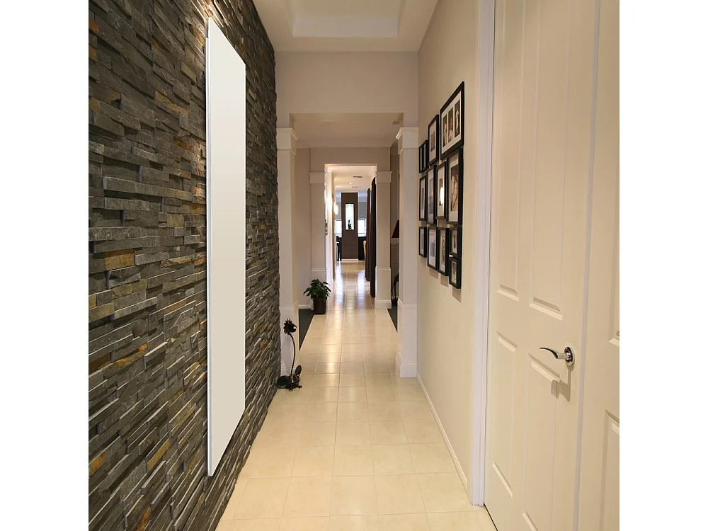 Radiateur électrique 450W vertical 100x40 cm – modèle Monochrome blanc – I-AE9003S-OB