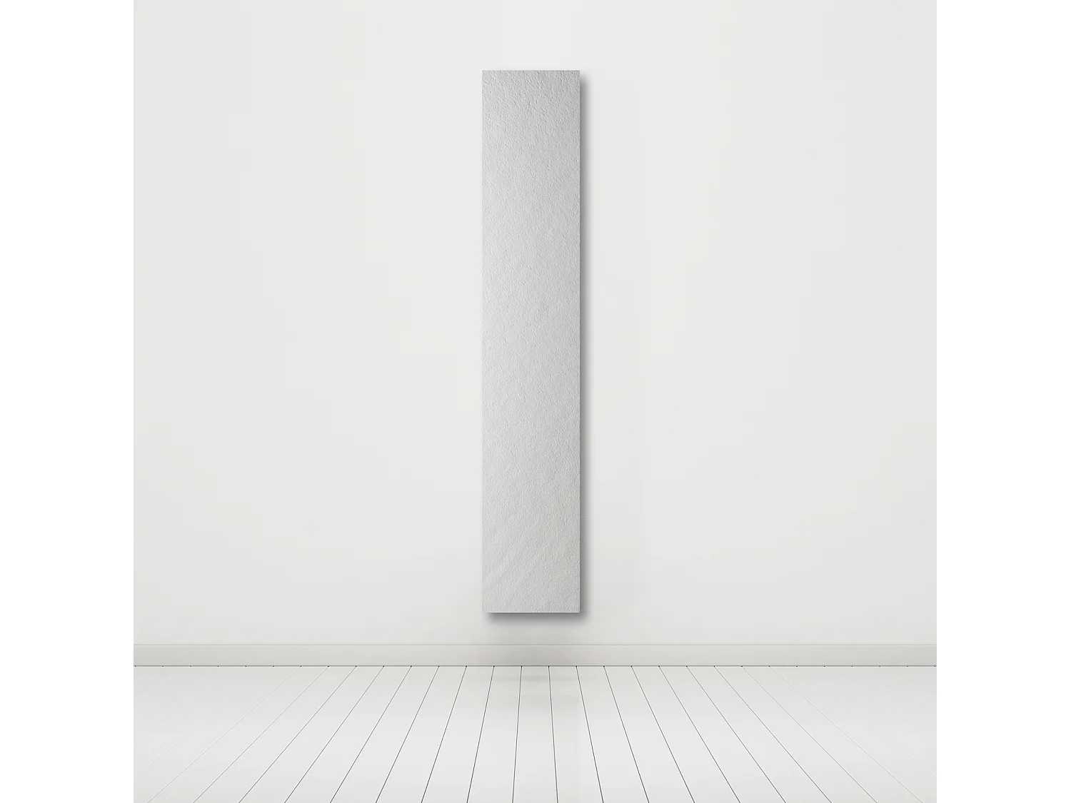 Radiateur électrique 1200W vertical 200x50 cm – résine aspect ardoise blanc – I-RE9003X-904-OB