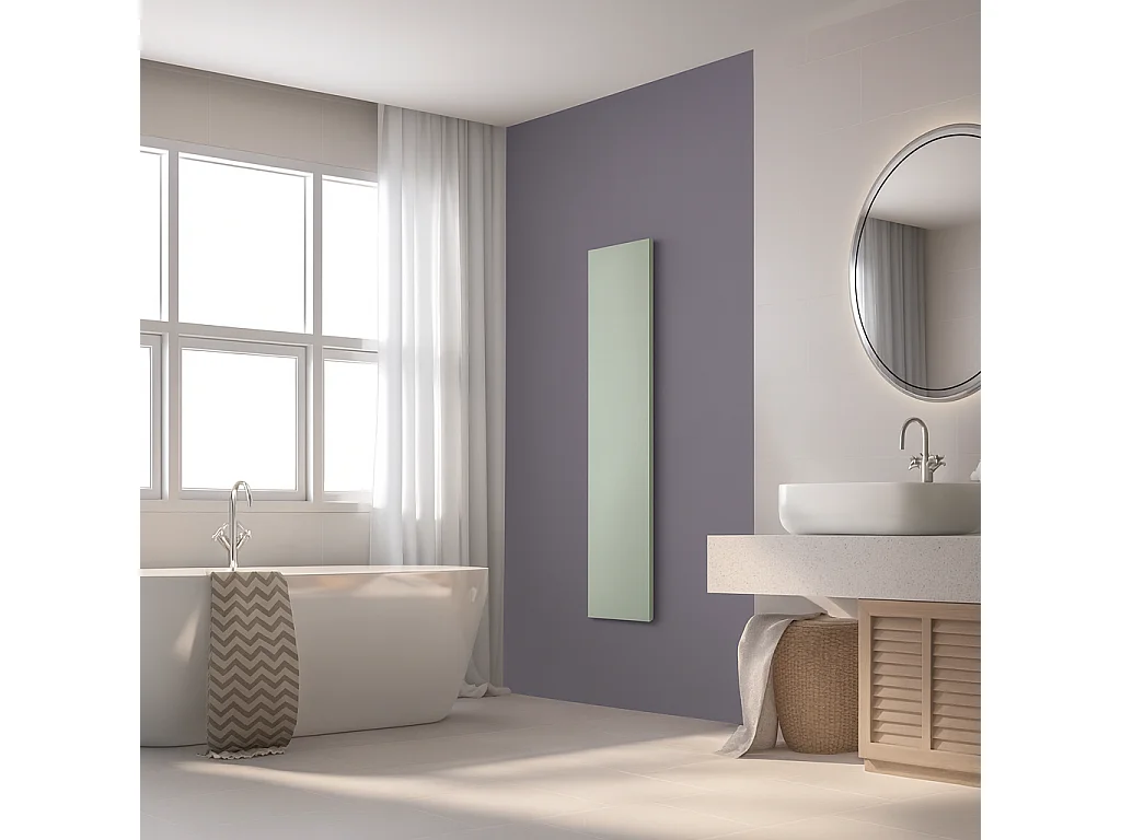 Radiateur électrique 800W vertical 180x40 cm – Monochrome vert clair amande – I-MONOLIGHT-ME-OB