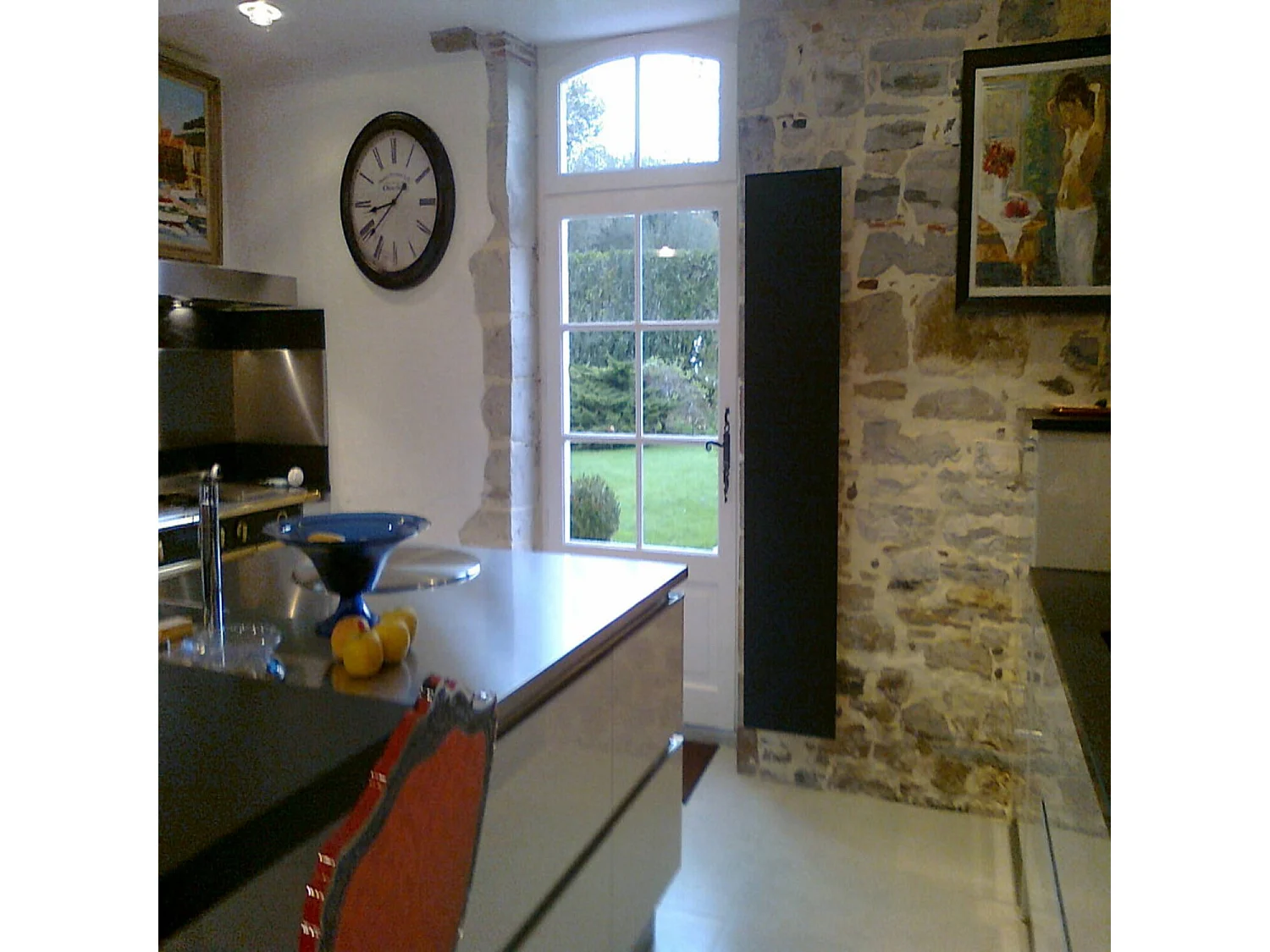 Radiateur électrique 450W vertical 100x40 cm – modèle Monochrome noir – I-AE9005S-OB