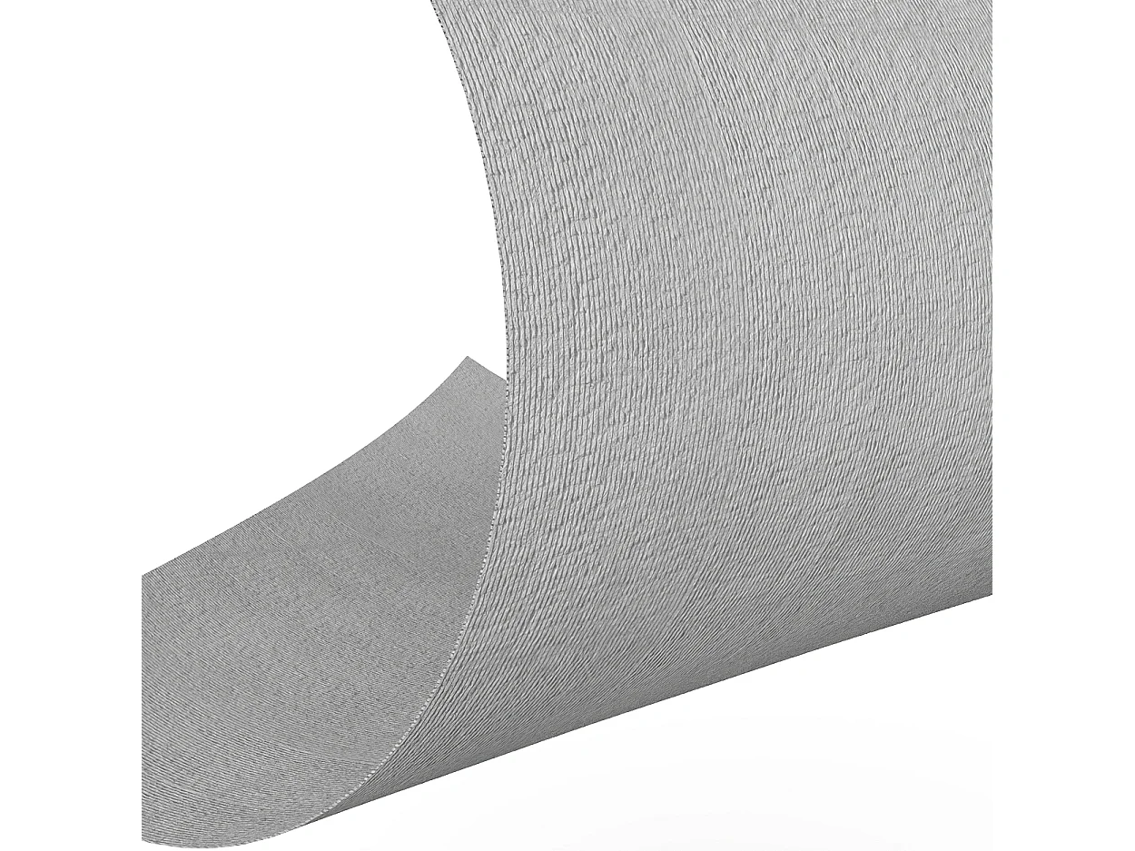 Feuille de pierre - Effet strié - Pack de 5,76 m² - Lot de 8 pièces - L60 x H120 cm -  blanc ivoire - SAMOVA