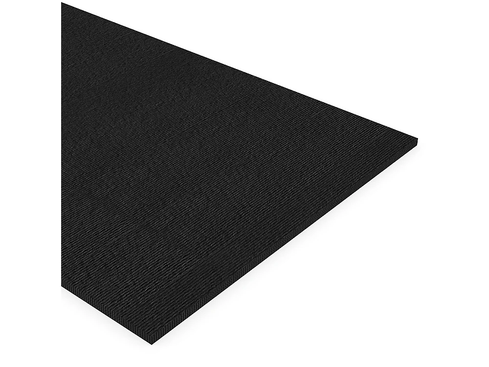 Feuille de pierre - Effet strié - Pack de 5,76 m² - Lot de 8 pièces - L60 x H120 cm - noir - SAMOVA