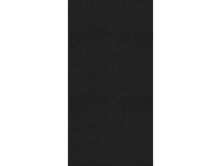 Feuille de pierre - Effet strié - Pack de 5,76 m² - Lot de 8 pièces - L60 x H120 cm - noir - SAMOVA