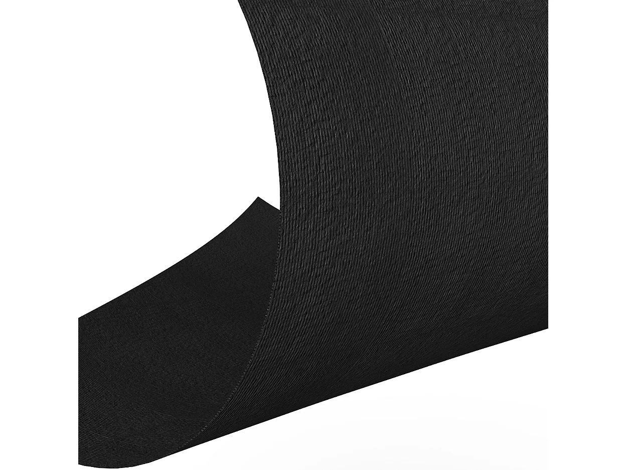Feuille de pierre - Effet strié - Pack de 5,76 m² - Lot de 8 pièces - L60 x H120 cm - noir - SAMOVA