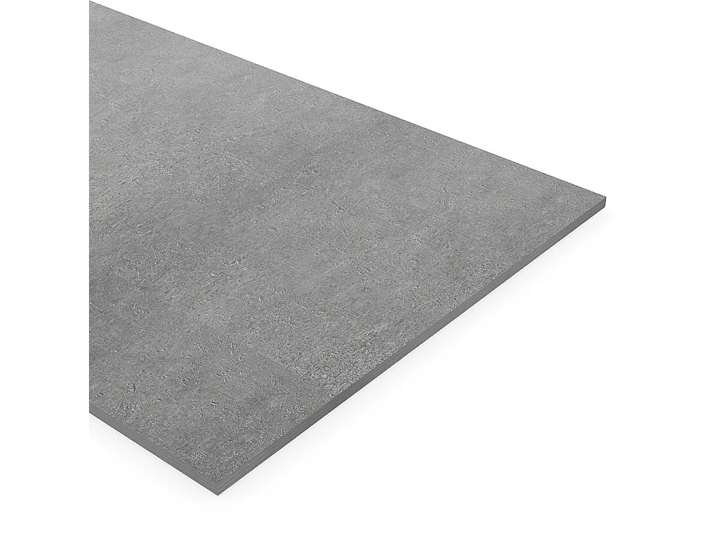 Feuille de pierre - Effet béton - Pack de 5,76 m² - Lot de 8 pièces - L60 x H120 cm - gris - SAMOVA
