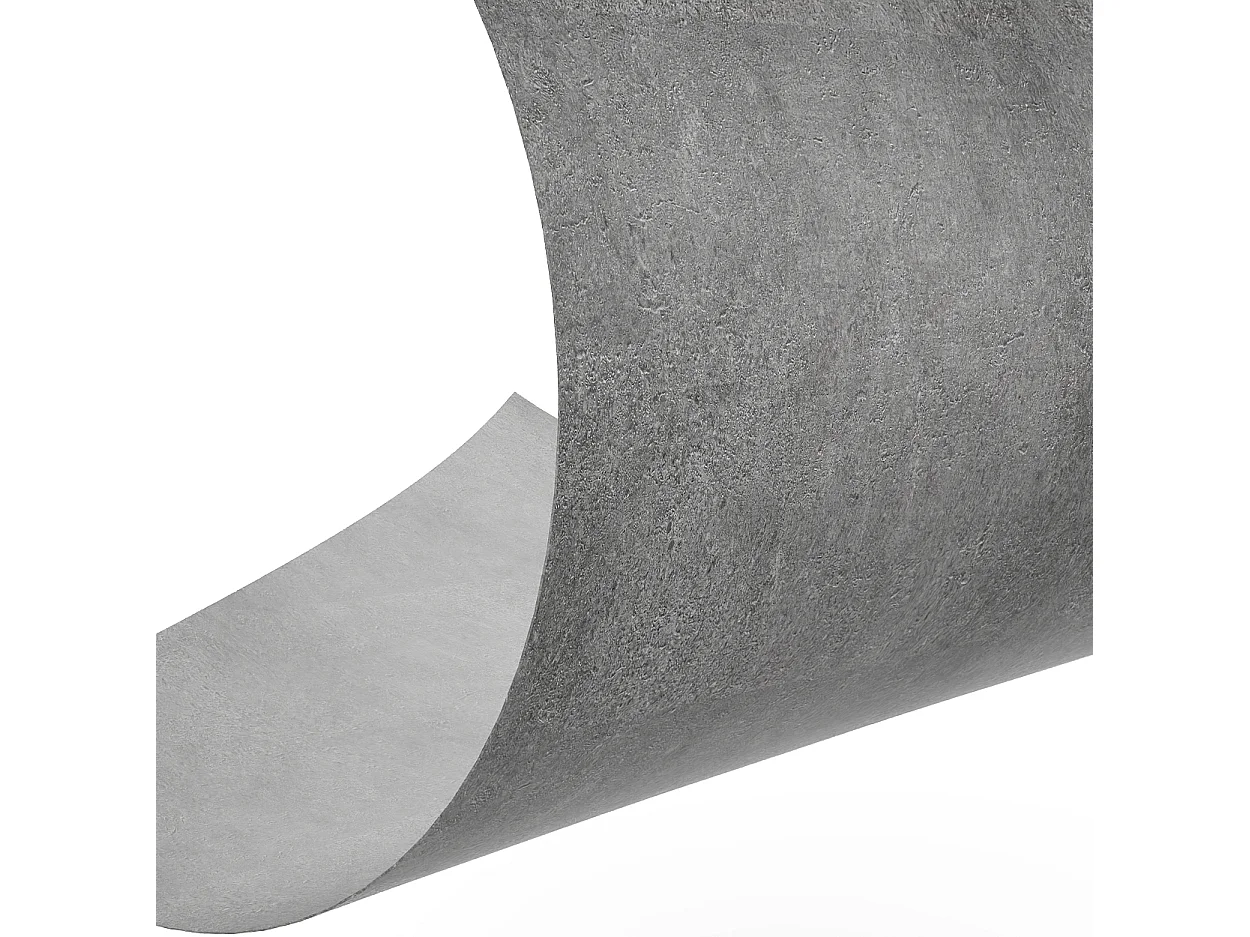 Feuille de pierre - Effet béton - Pack de 5,76 m² - Lot de 8 pièces - L60 x H120 cm - gris - SAMOVA