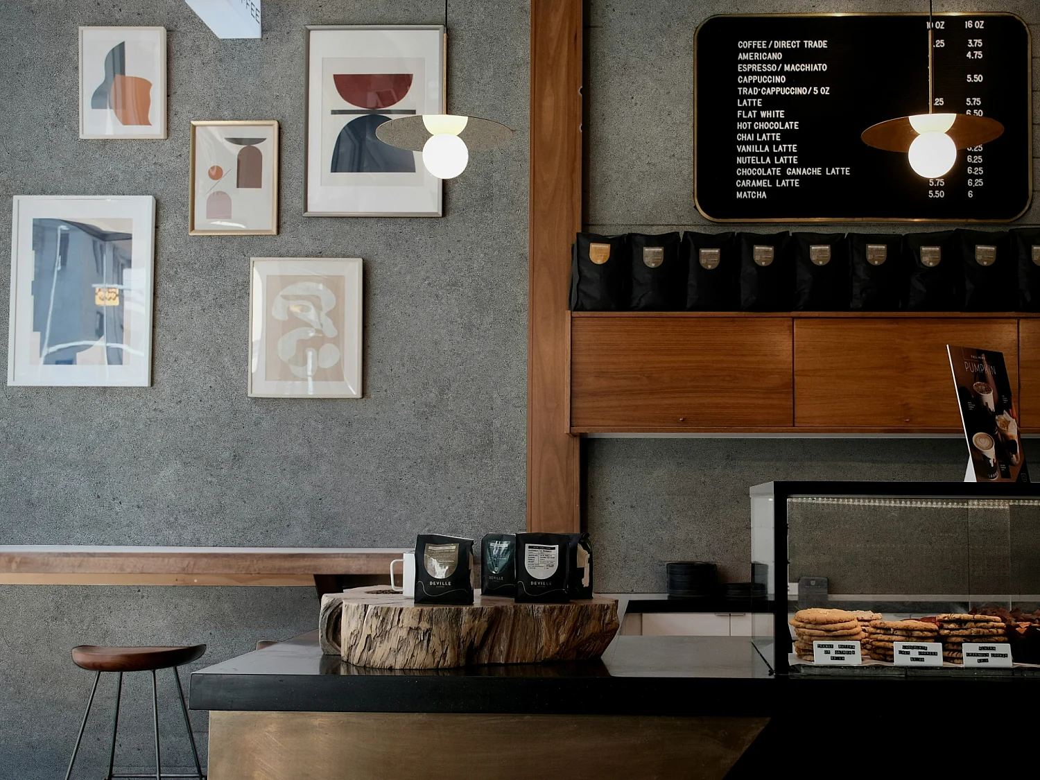 Feuille de pierre - Effet béton - Pack de 5,76 m² - Lot de 8 pièces - L60 x H120 cm - gris - SAMOVA