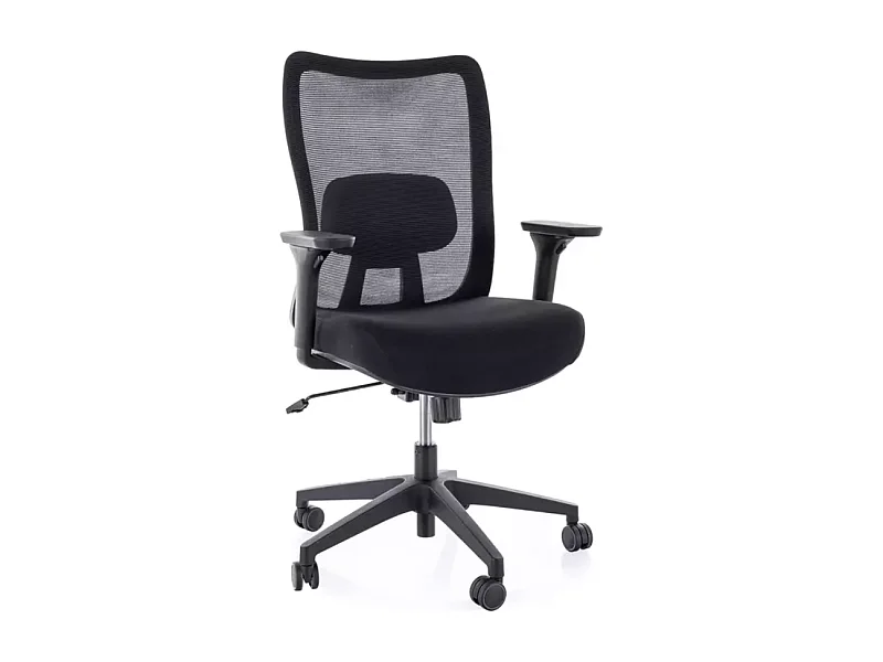 Chaise de bureau YLA ergonomique pivotante mesh noire TILT multibloc soutien lombaire réglable