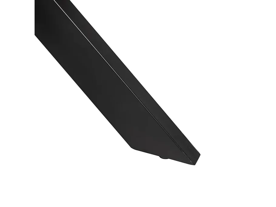 Table à manger ronde 120 cm bois manguier et pied noir étoile NOCTILIA