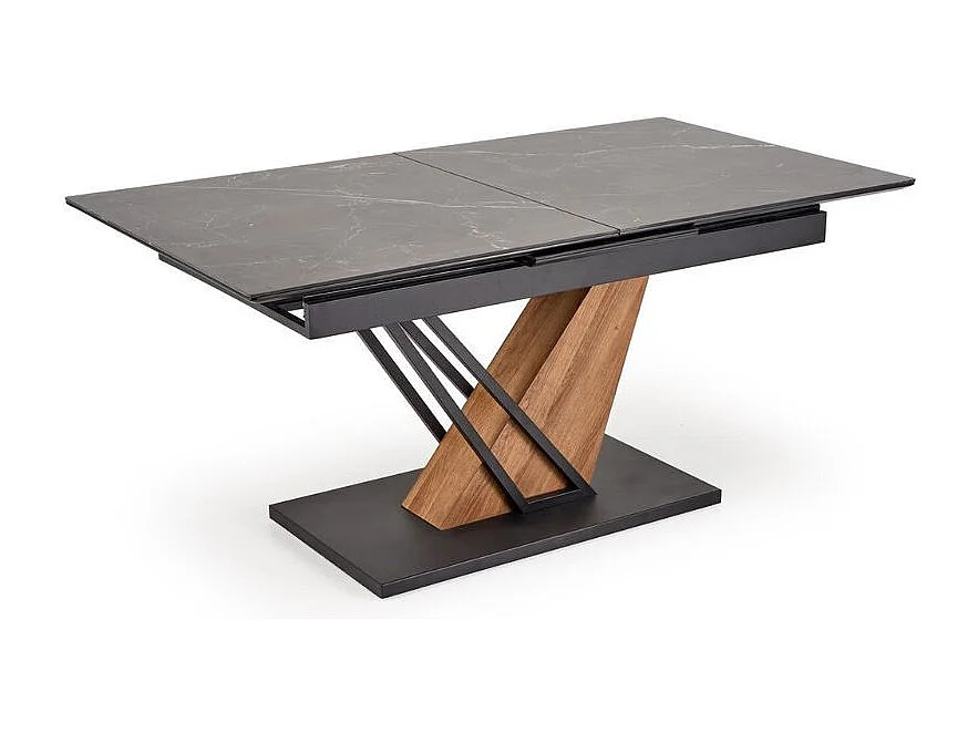 Table a manger design marbre noir 160 / 200 cm Urby