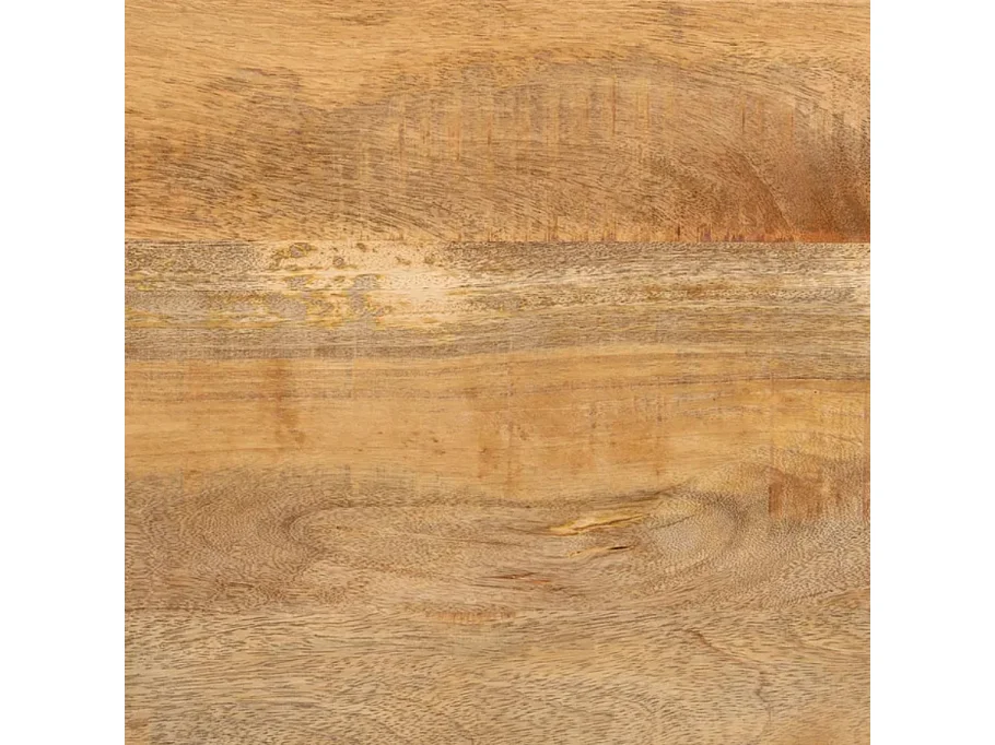 Table à manger 180 cm bois massif pied central noir étoile NOCTILIA