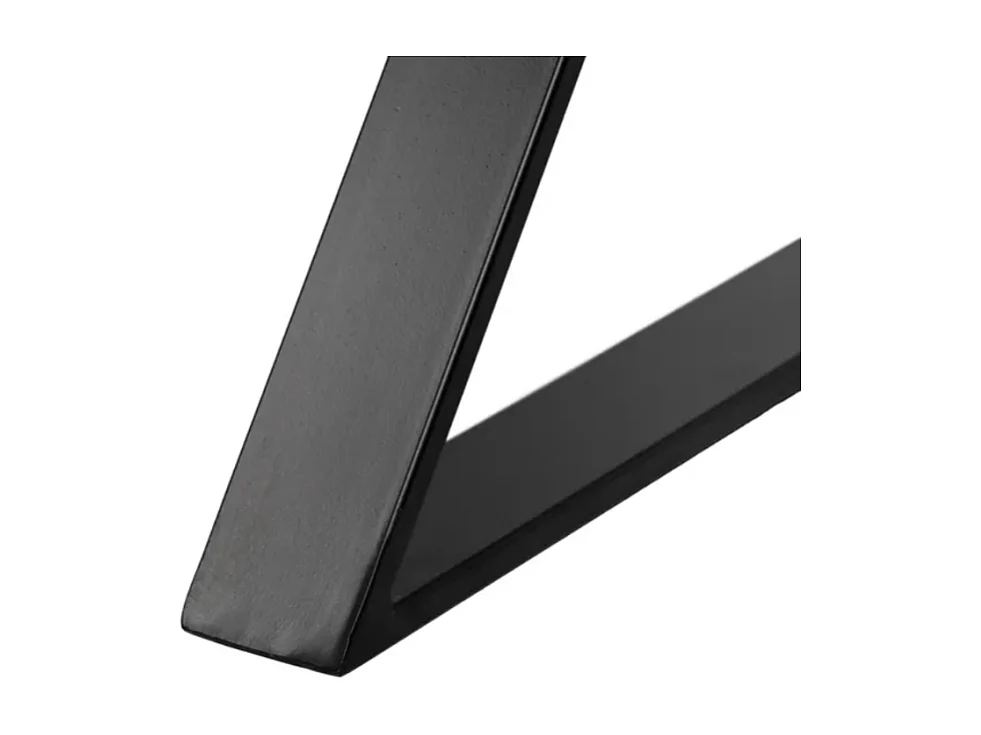 Bureau secrétaire bois manguier massif pieds métal noir 120 cm CELINOR