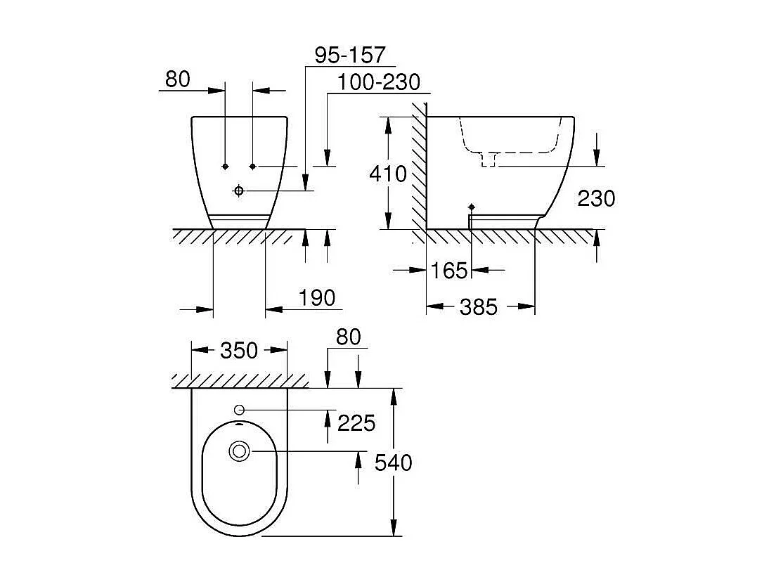 GROHE - Bidet a poser au sol