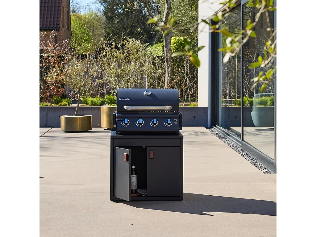 Cuisine extérieure acier 2 portes L75.5cm - Thira