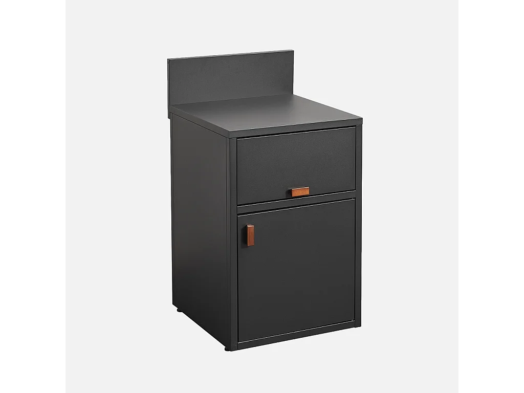 Cucina esterna in acciaio 2 porte, 60cm, nero