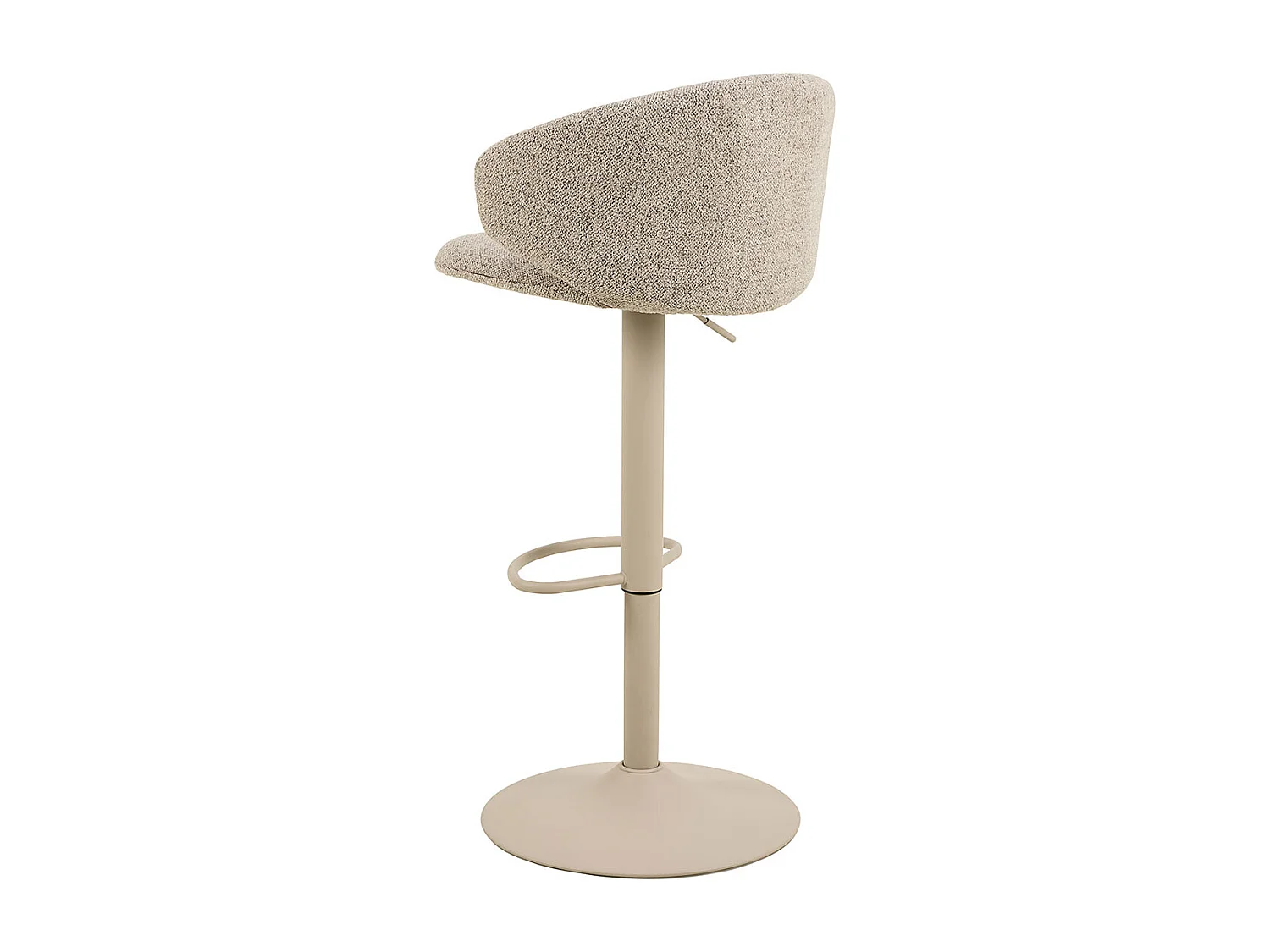 Ella Barhocker Drehfunktion und Gasfeder Bouclé Beige.
