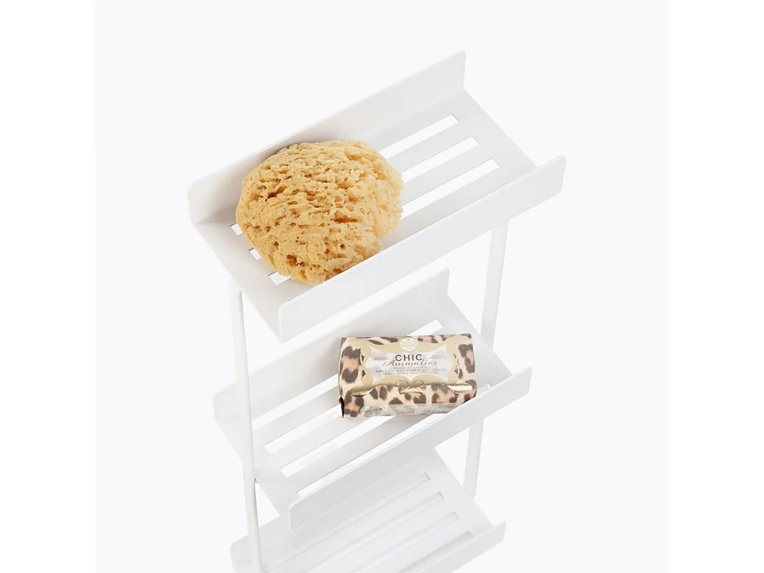 Desserte roulante 3 niveaux AURA Blanc - BATHBAZAAR