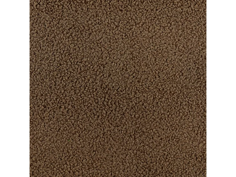 BESILIO Lit tapissé 160x200 bouclé Milly – lit avec coffre de rangement et sommier, lit coffre moderne en mousse épaisse – Marron