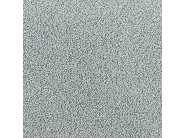 BESILIO Lit tapissé 160x200 bouclé Milly – lit avec coffre de rangement et sommier, lit coffre moderne en mousse épaisse – Gris clair
