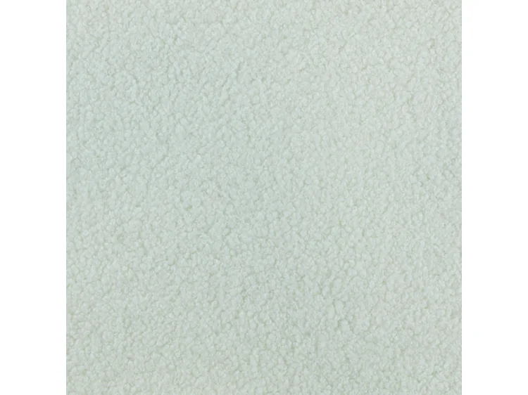BESILIO Lit tapissé 160x200 bouclé Milly – lit avec coffre de rangement et sommier, lit coffre moderne en mousse épaisse – Blanc