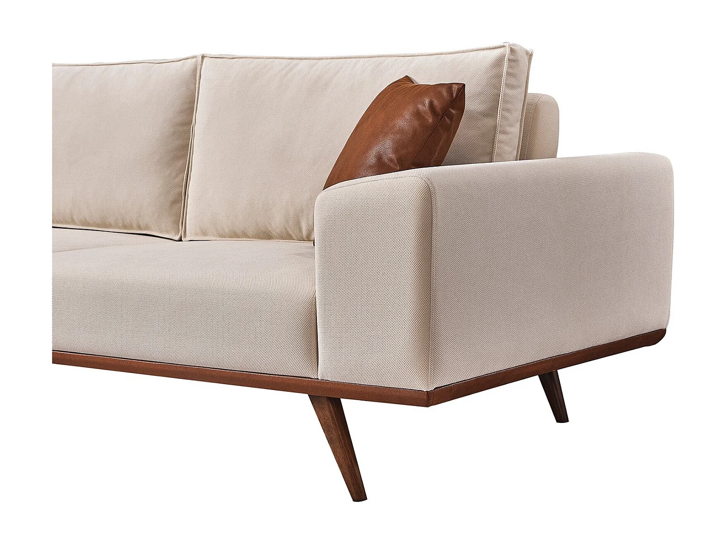 Set Divani Lucas – 2 Divani 3 posti + 1 Poltrona – Tessuto Chiaro