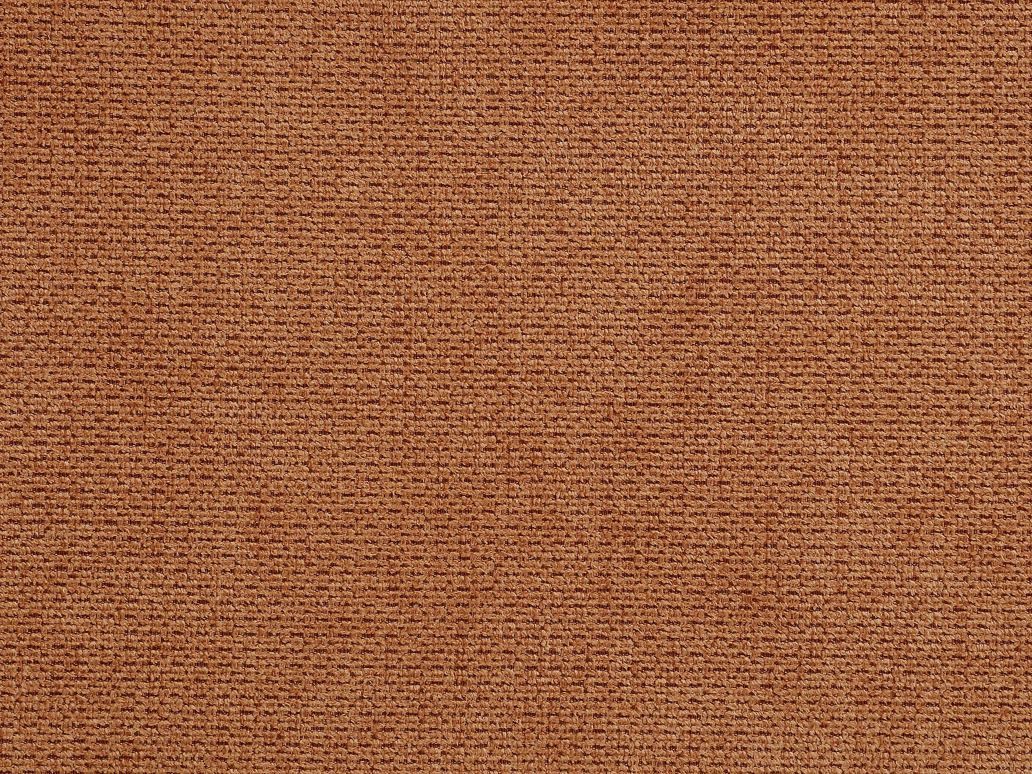 Canapé d'angle gauche convertible en tissu texturé terracotta BESEMA