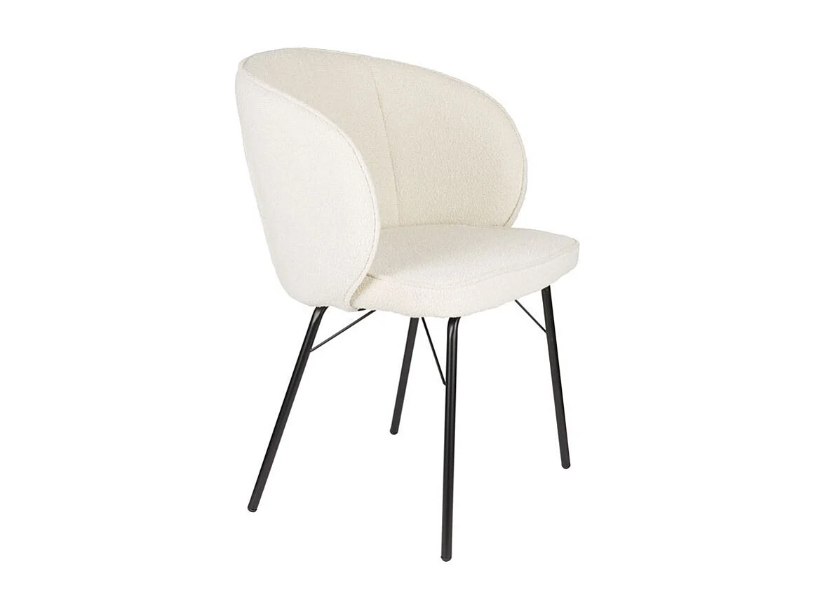 Chaises JOA en tissu bouclé - lot de 2