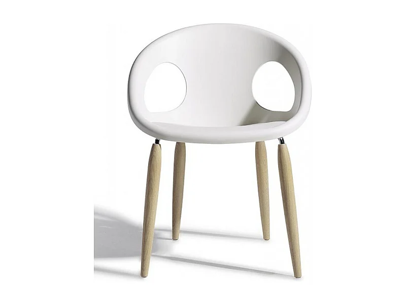 Chaise - pieds bois naturel - NATURAL DROP - vendu à l'unité - déco