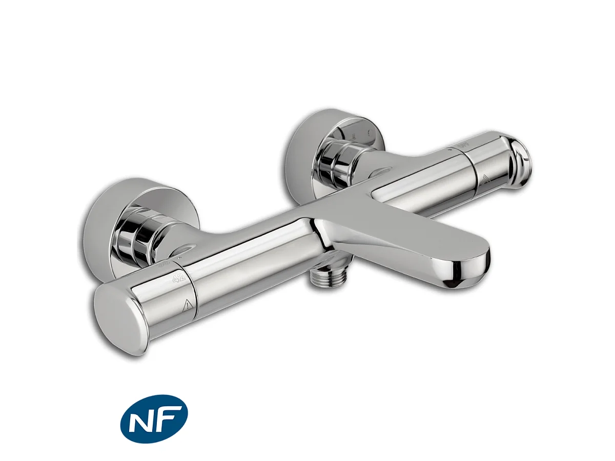 Aero Misturador termostático para banheira e duche cromado Huber