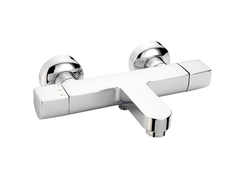Tempo Misturador termostático para banheira e duche cromado Huber