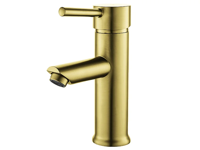 Deco lage wastafelmengkraan geborsteld goud - Essebagno