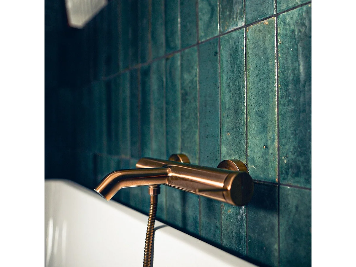 Luisa mitigeur bain-douche mécanique cuivre brossé - Essebagno