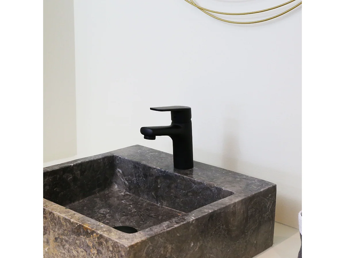 Full mitigeur lavabo bas noir mat - Essebagno