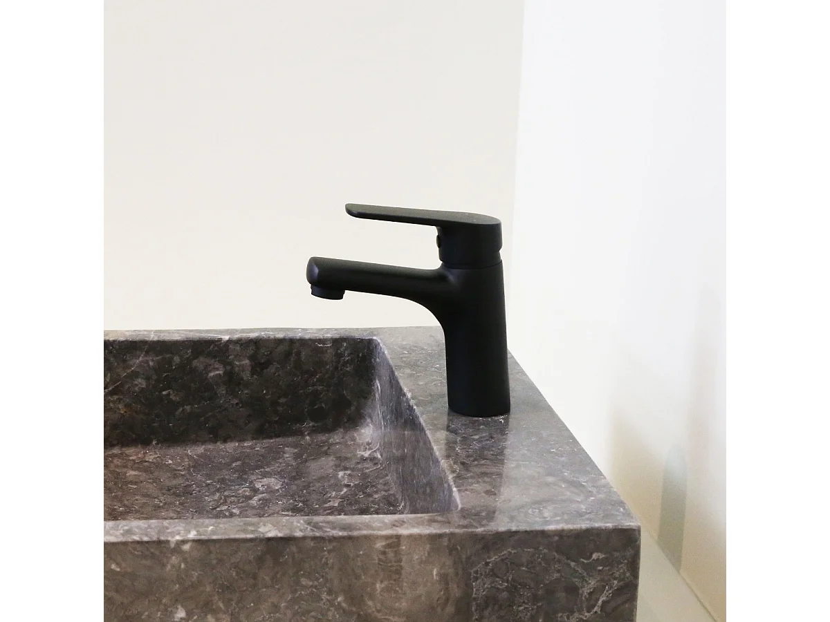 Full mitigeur lavabo bas noir mat - Essebagno
