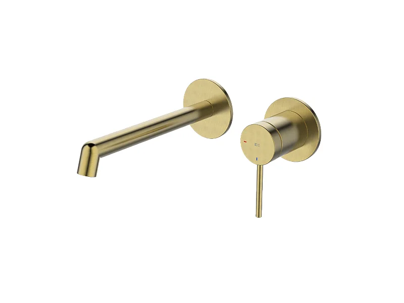 Envol II Misturadora de lavatório de encastrar dourado escovado Essebagno