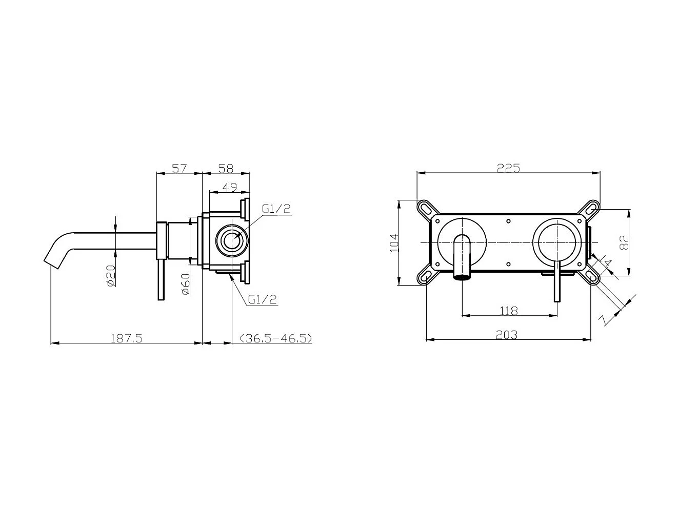 Lollipop inbouw wastafelmengkraan geborsteld goud - Essebagno