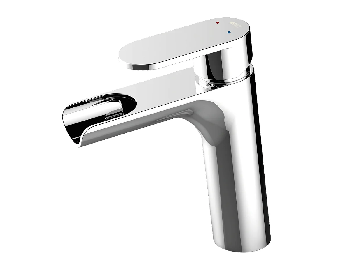 Jungle misturador para lavatório cascata baixo cromado Essebagno