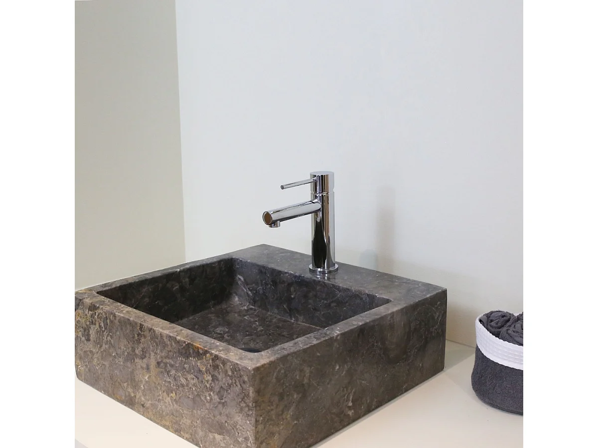 Luisa misturadora de lavatório baixa cromada Essebagno