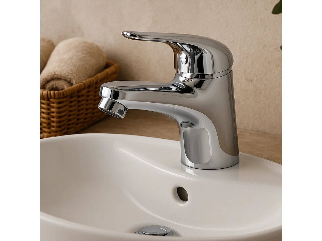 If misturador para lavatório baixo cromado Essebagno